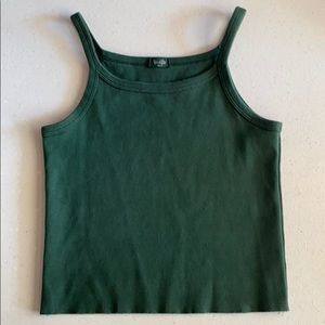 Brandy Melville Green Crop Top